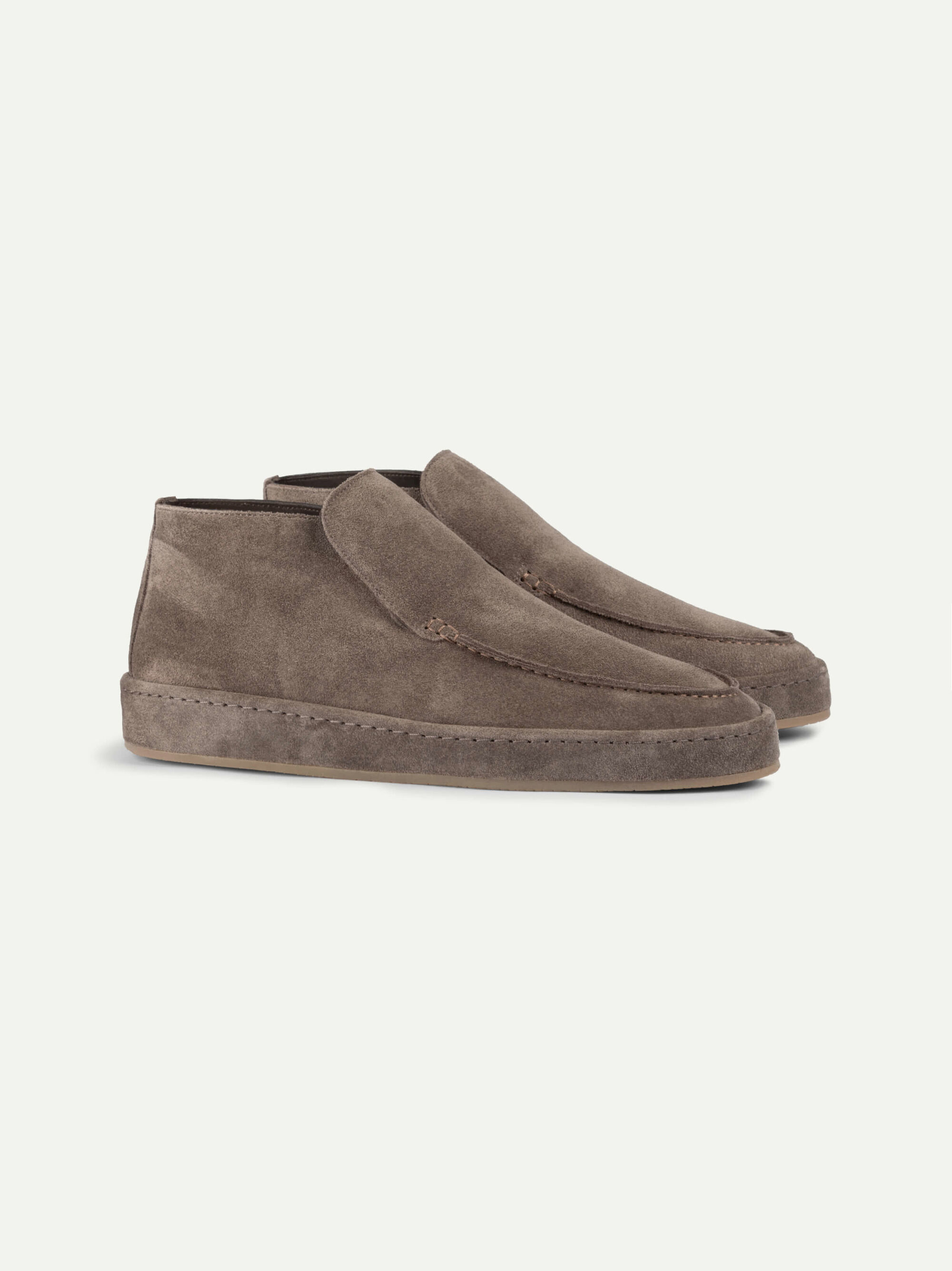 Ash Grey Voyager City Loafer with Fur