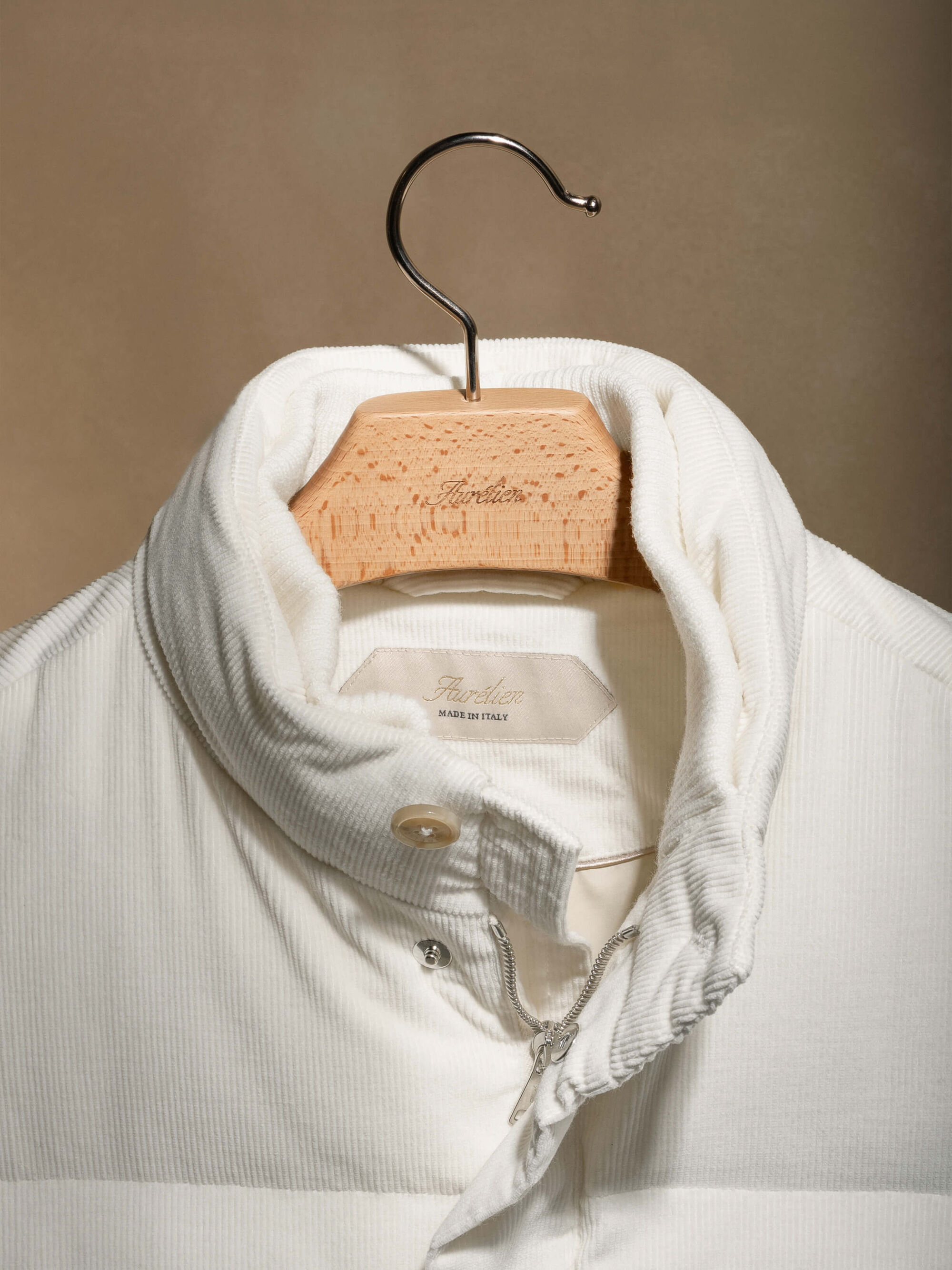 Ivory Corduroy AUR1 Body Warmer